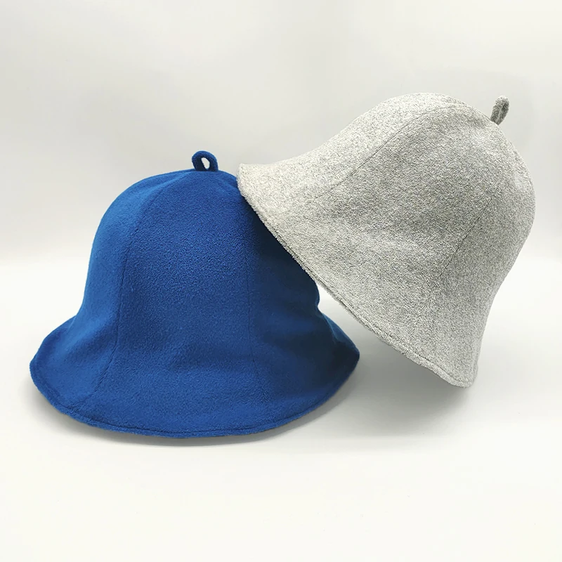 Sauna Hat Cotton Toweling High Quality Bucket Hat Double Layers Sauna Hat